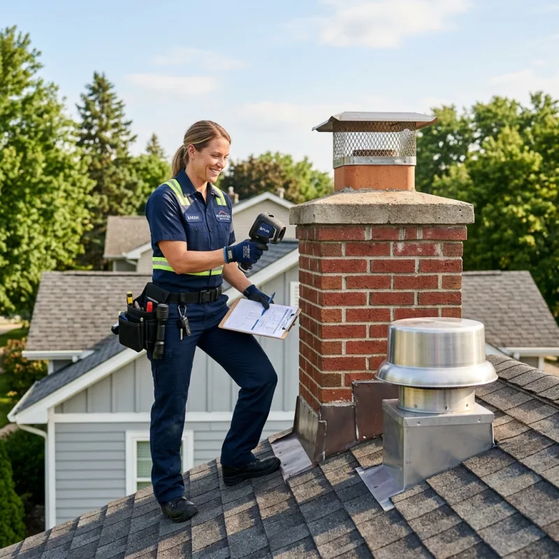 Technician inspecting a Highton roof cavity and ductwork for a dead bird